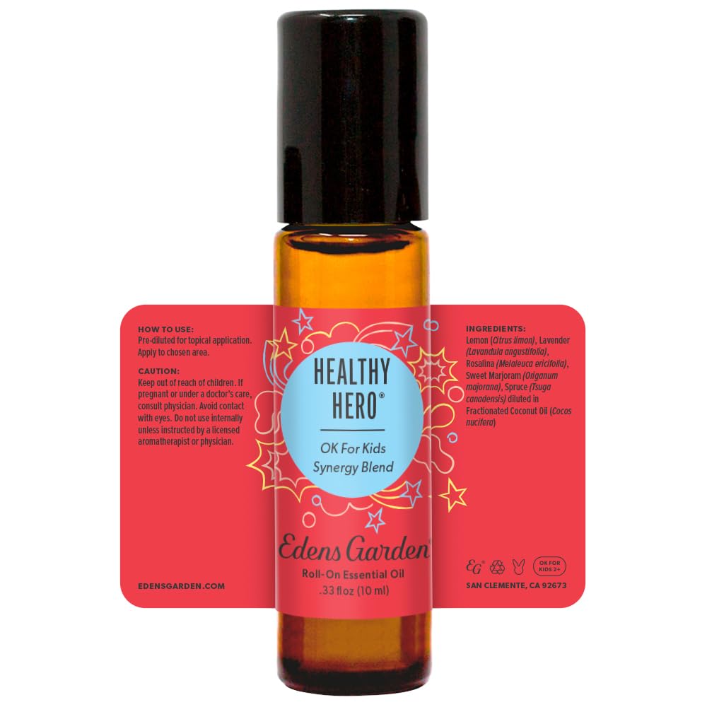 Edens Garden Healthy Hero OK for Kids Essential Oil Blend | 10 ml Roll-On, 100% Pure