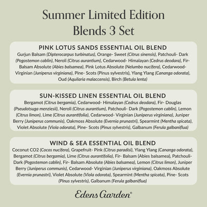 Edens Garden Summer Essential Oils 3 Pack – 100% Pure Therapeutic Grade, 10 ml