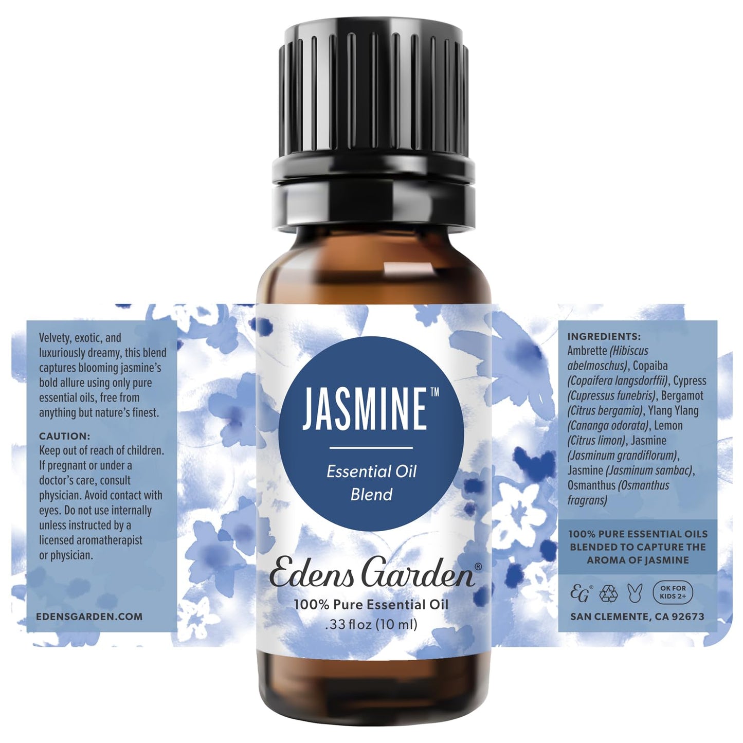 Edens Garden Jasmine Essential Oil Blend – 100% Pure, Premium Grade, 10 ml