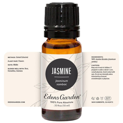 Edens Garden Jasmine Sambac Absolute Essential Oil – 100% Pure, 10 ml