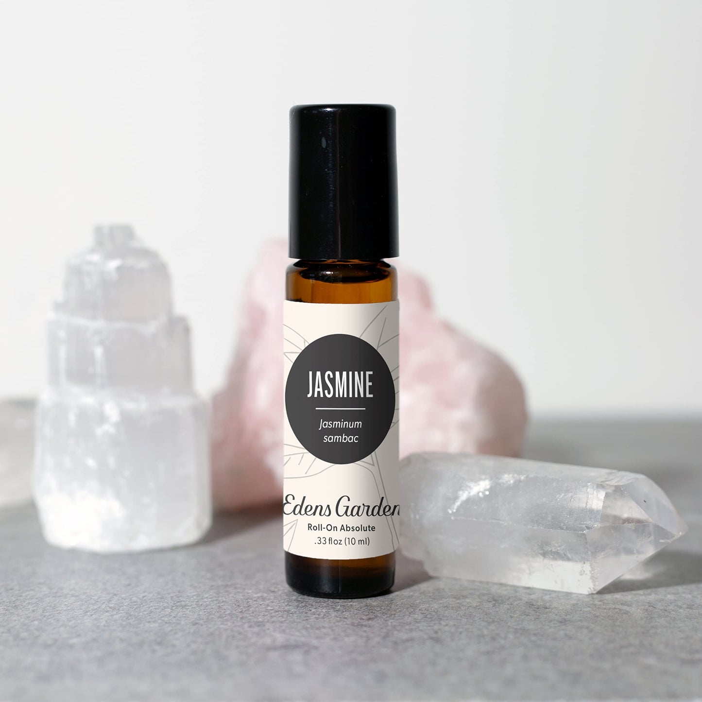 Edens Garden Jasmine-Sambac Absolute Essential Oil Roll-On - 100% Pure Premium Grade, Pre-Diluted 10 ml