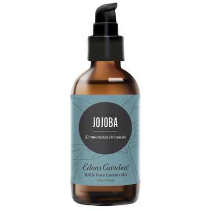 Edens Garden Jojoba Carrier Oil – 100% Pure, Cold-Pressed & Hexane Free | Deep Moisturizer for Face, Skin, Hair & Nails | 118 ml (4 fl oz)