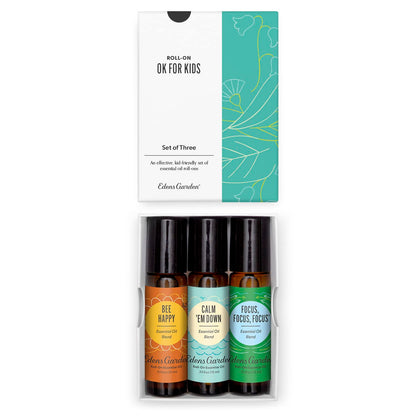 Edens Garden OK For Kids Roll-On Set – 3x 10ml Pre-Diluted Oils