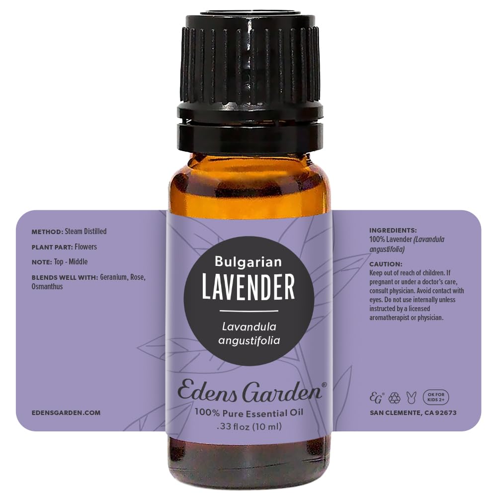 Edens Garden Lavender Bulgarian Essential Oil – 100% Pure, Premium Grade (10 ml)
