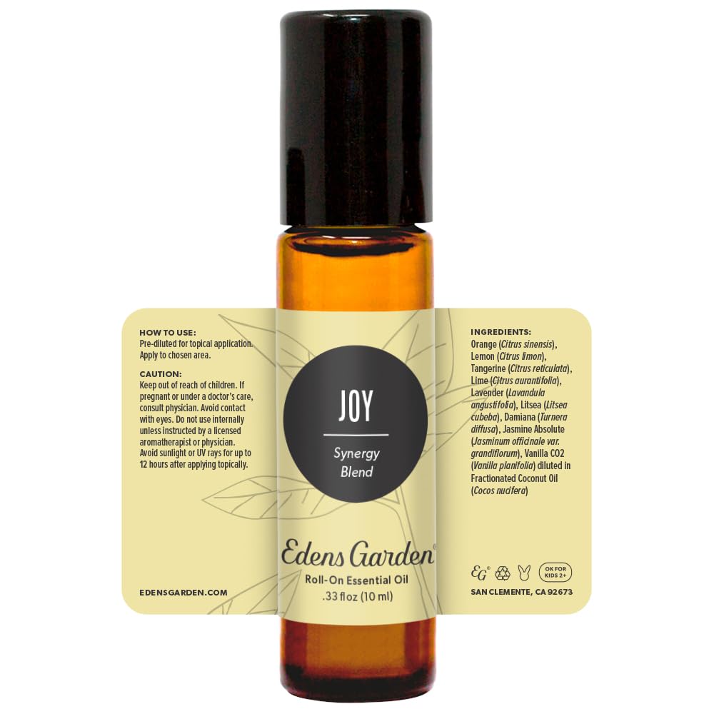 Joy Essential Oil Roll-On Blend – Edens Garden | 100% Pure, Pre-Diluted 10 ml