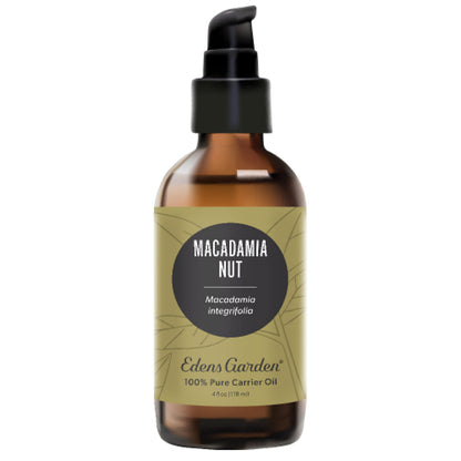 Edens Garden Macadamia Carrier Oil - 100% Pure, Cold-Pressed, Hexane Free