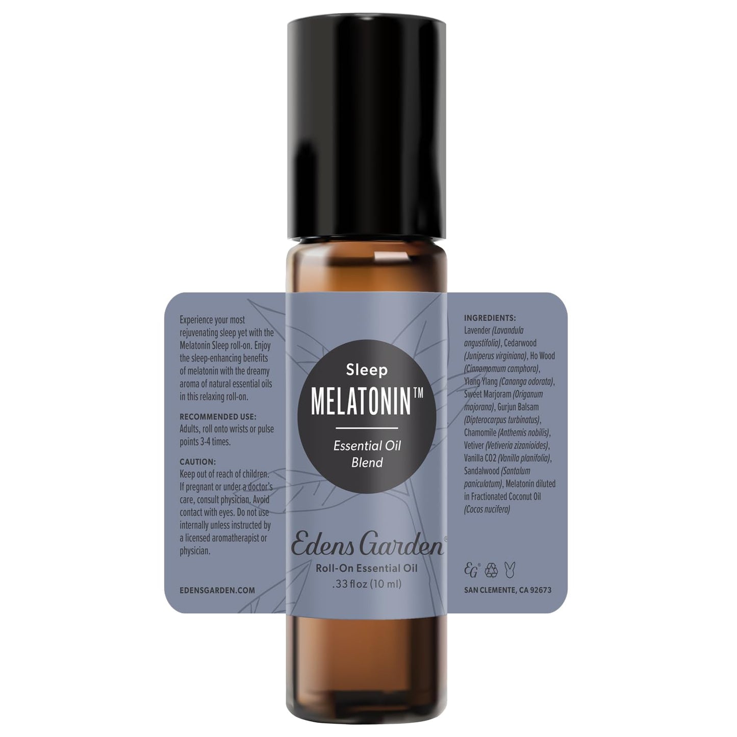 Edens Garden Melatonin Sleep Essential Oil Roll-On Blend - 10 ml | Premium Grade