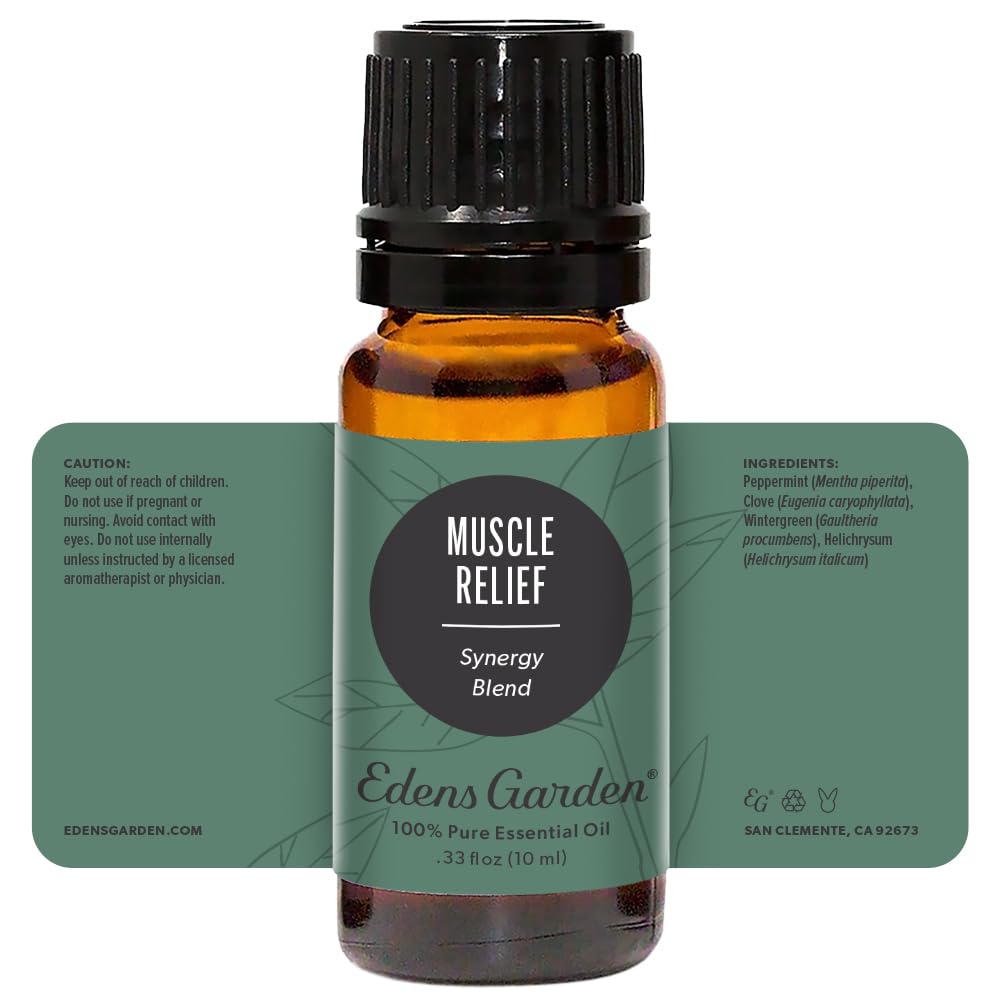 Edens Garden Muscle Relief Essential Oil Blend – 100% Pure, Premium Grade, 10 ml