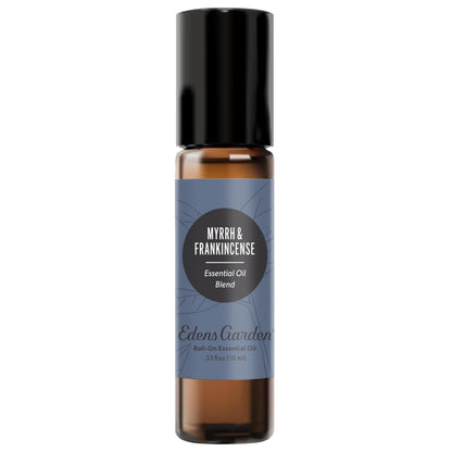 Edens Garden Myrrh & Frankincense Essential Oil Roll-On - 10 ml, Pre-Diluted, Premium Grade, Kid & Skin Safe