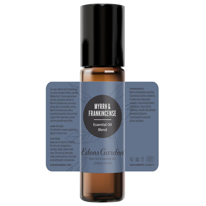 Edens Garden Myrrh & Frankincense Essential Oil Roll-On - 10 ml, Pre-Diluted, Premium Grade, Kid & Skin Safe