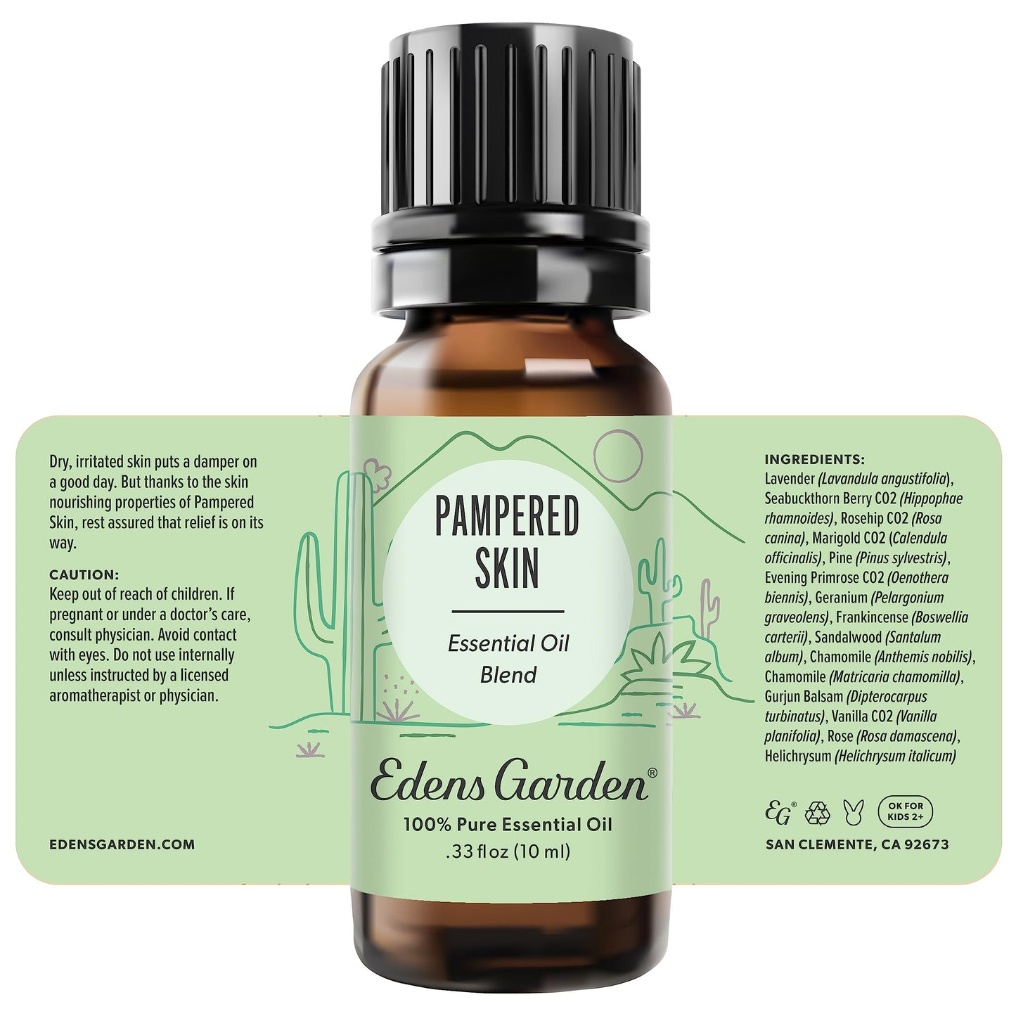 Edens Garden Pampered Skin Essential Oil Blend – 100% Pure Premium Grade, 10 ml