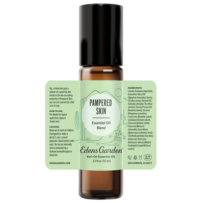 Edens Garden Pampered Skin Essential Oil Roll-On – 100% Pure, Premium Grade