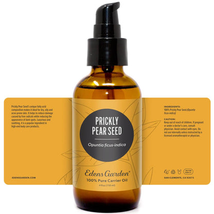 Edens Garden Prickly Pear Seed Carrier Oil – Pure Cold-Pressed & Hexane Free (118 ml)