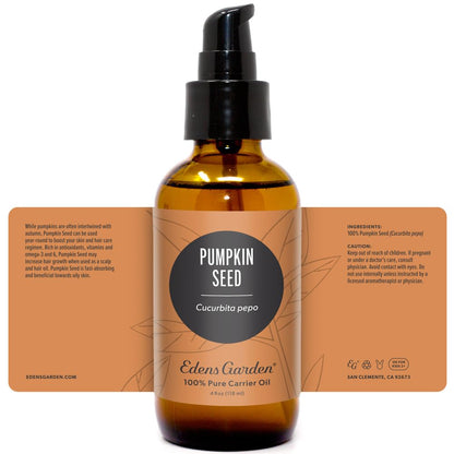 Edens Garden Pumpkin Seed Carrier Oil - 100% Pure, Cold-Pressed & Hexane Free