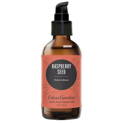 Edens Garden Raspberry Seed Carrier Oil – 100% Pure, Cold-Pressed, Hexane Free (118 ml)