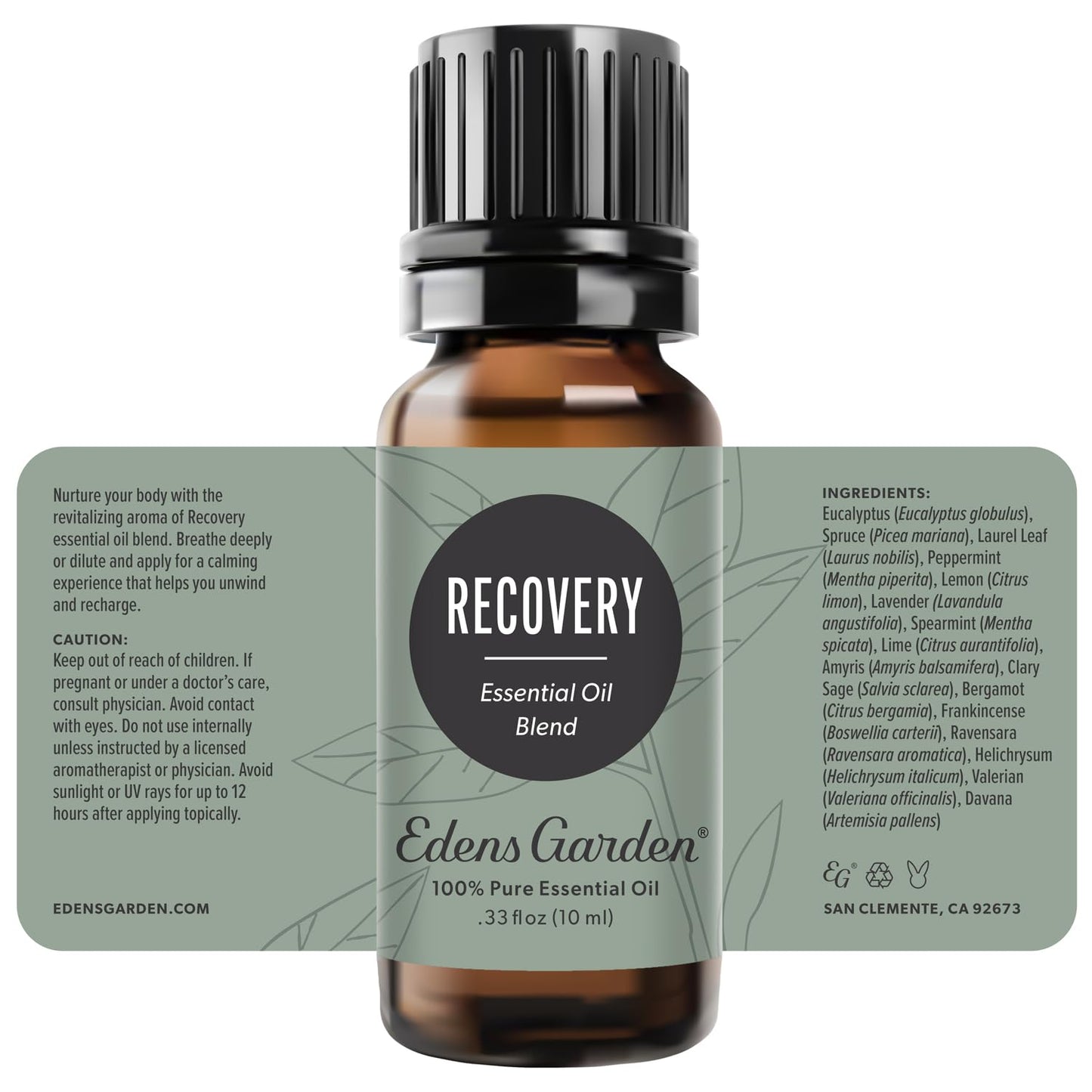Edens Garden Recovery Essential Oil Blend – 10 ml | 100% Pure Therapeutic Grade