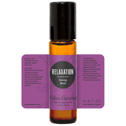 Edens Garden Relaxation Essential Oil Roll-On – Pre-Diluted 10 ml, 100% Pure & Kid Safe