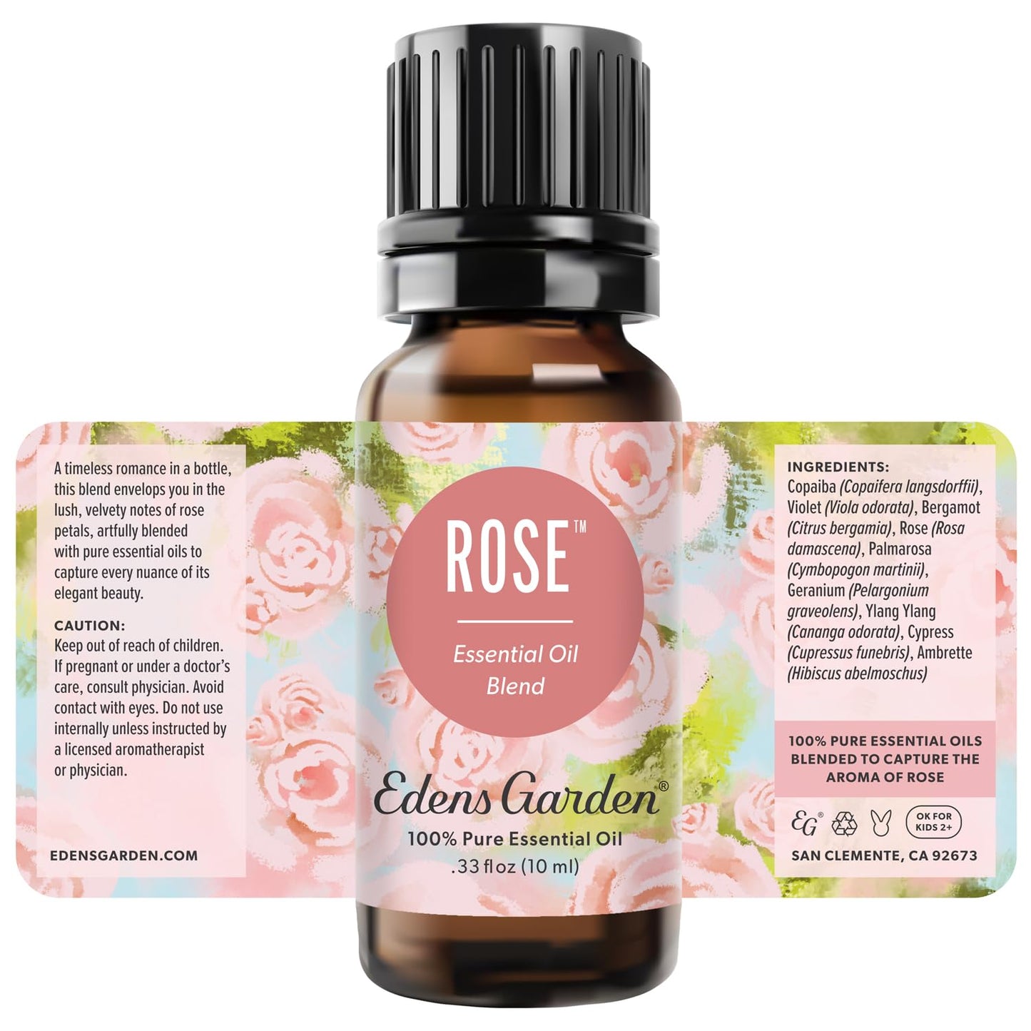 Edens Garden Rose Essential Oil Blend – 100% Pure Therapeutic Grade | Aromatherapy