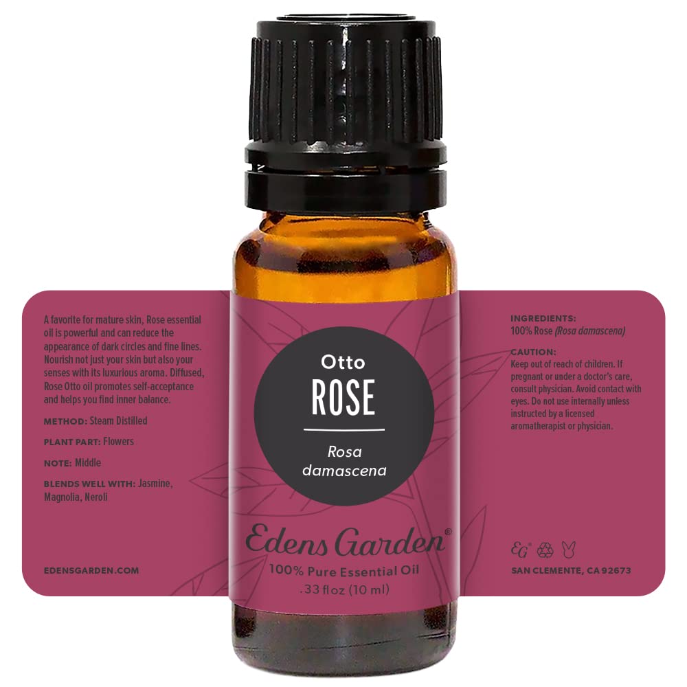 Edens Garden Rose Otto Essential Oil 10 ml - Pure Premium Grade
