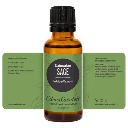 Edens Garden Sage-Dalmation Essential Oil 30 ml | 100% Pure & Premium