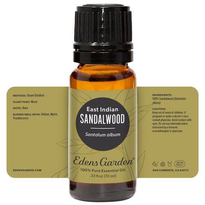 Edens Garden Sandalwood Essential Oil – 100% Pure Premium Grade (10 ml)