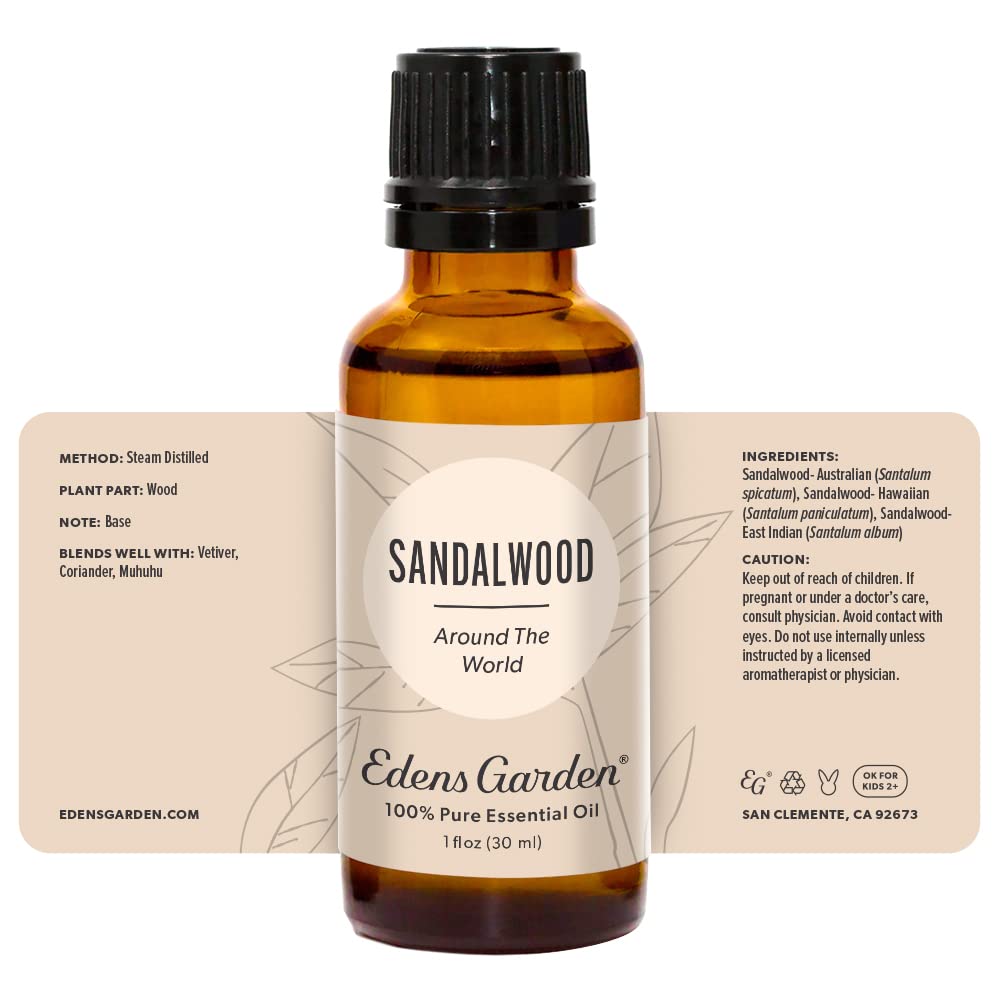Edens Garden Sandalwood Essential Oil – 100% Pure Premium Grade (30 ml)