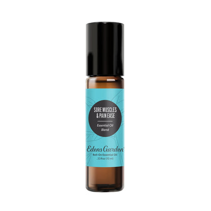Edens Garden Sore Muscles & Pain Ease Essential Oil Roll-On - 10 ml, Pure & Natural