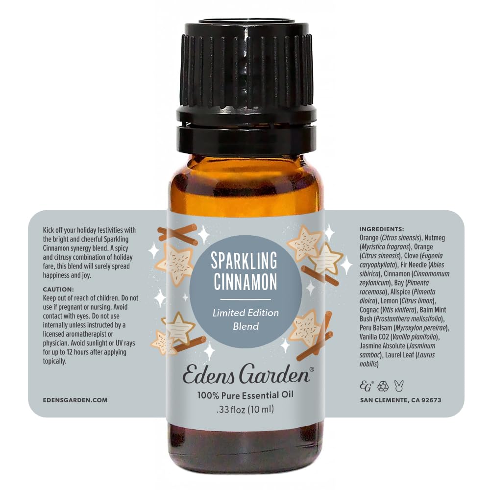 Edens Garden Sparkling Cinnamon Essential Oil Blend - 100% Pure, 10 ml
