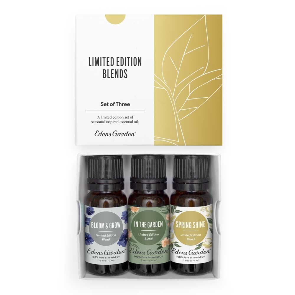 Edens Garden Spring Essential Oils 3-Set – 10 ml x 3, Therapeutic Grade, Undiluted Aromatherapy