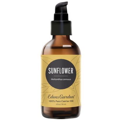 Sunflower Carrier Oil – Edens Garden, 118 ml (100% Pure, Cold Pressed, Hexane Free)