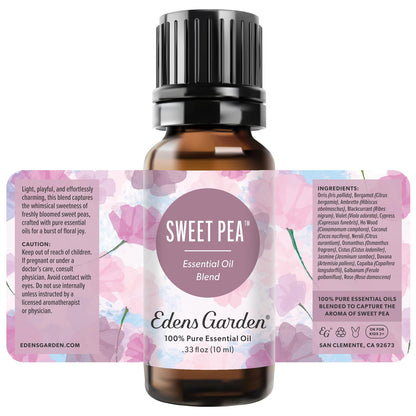 Edens Garden Sweet Pea Essential Oil Blend – 100% Pure, Premium Grade (10 ml)
