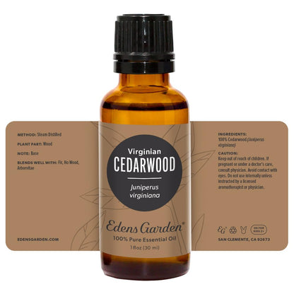 Edens Garden Cedarwood Virginian Essential Oil – 100% Pure, Premium Grade, 30 ml