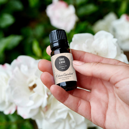 Edens Garden Tonka & Wood Essential Oil Blend – 100% Pure Premium Grade, 10 ml