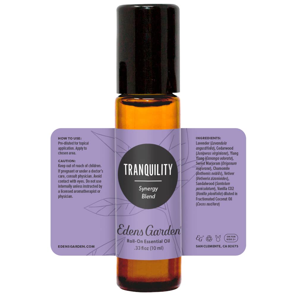 Edens Garden Tranquility Essential Oil Roll-On - 10 ml, 100% Pure