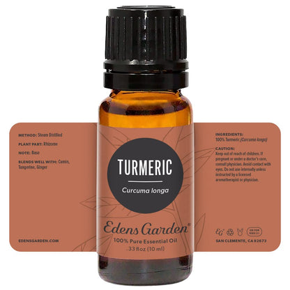 Edens Garden Turmeric Essential Oil – 100% Pure, Premium Grade, 10 mL