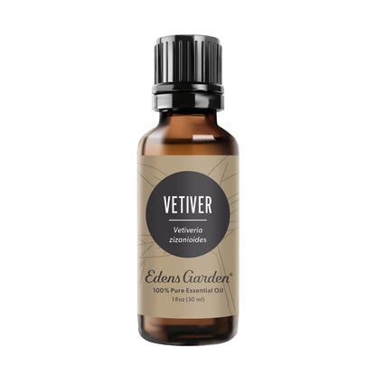 Edens Garden Vetiver Essential Oil – 100% Pure Premium Grade, Undiluted, Kid Safe, 30 ml