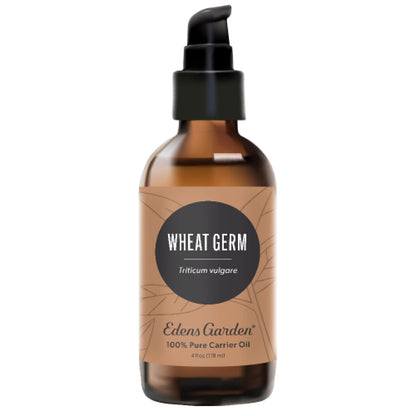 Edens Garden Wheat Germ Carrier Oil - 100% Pure Cold-Pressed & Hexane Free (118 ml / 4 fl oz)