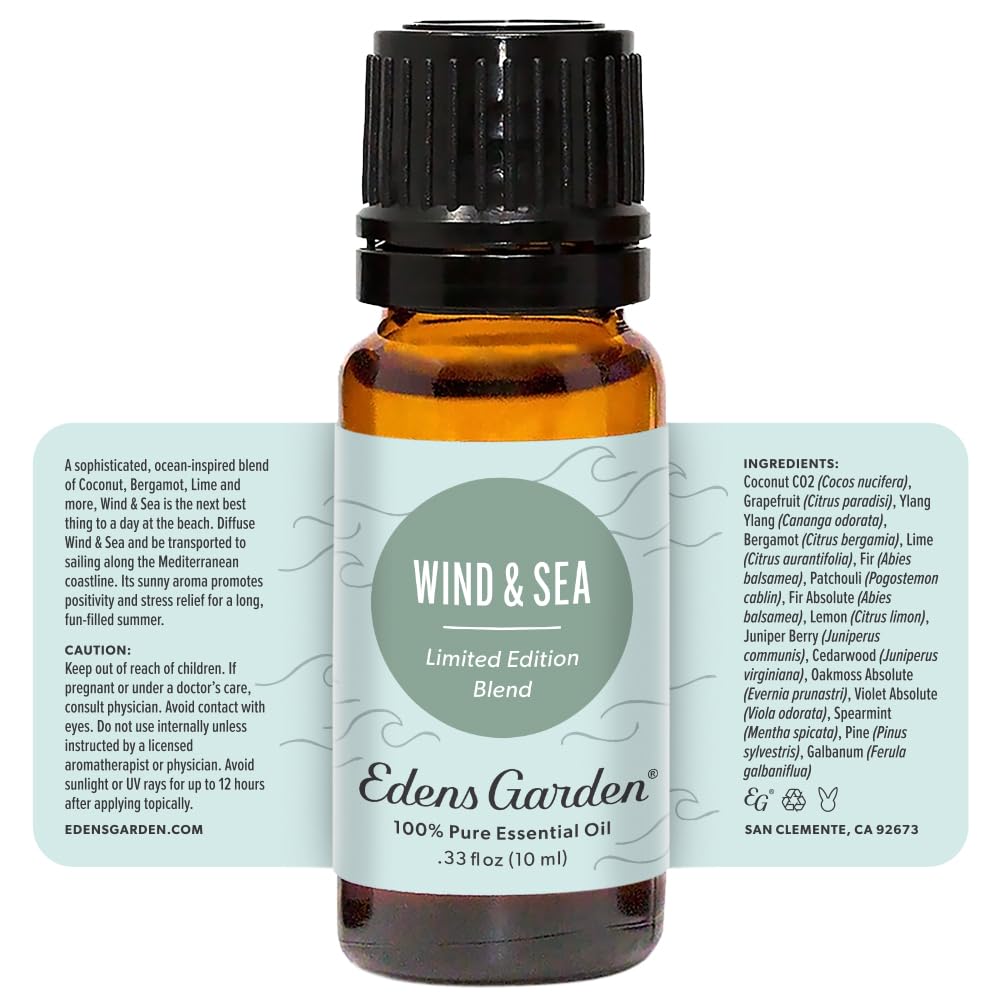 Edens Garden Wind & Sea Essential Oil Blend - 100% Pure Premium Grade, 10 ml