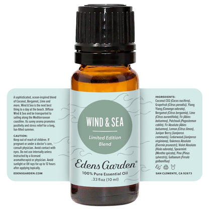 Edens Garden Wind & Sea Essential Oil Blend - 100% Pure Premium Grade, 10 ml
