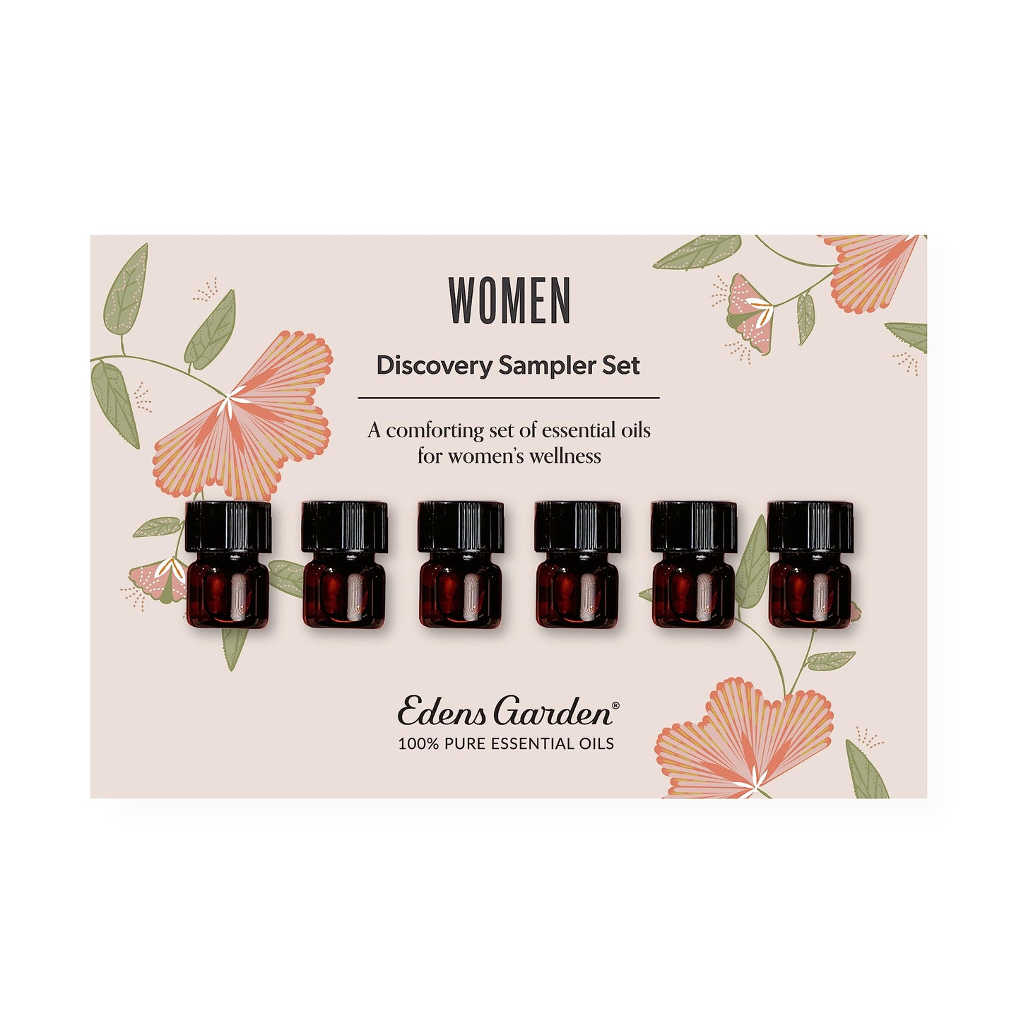 Edens Garden Women Essential Oils Discovery Sampler – 6 x .92ml, Therapeutic Grade, PMS & Menopause Support