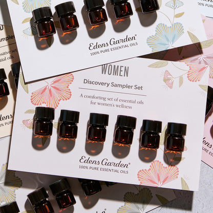 Edens Garden Women Essential Oils Discovery Sampler – 6 x .92ml, Therapeutic Grade, PMS & Menopause Support