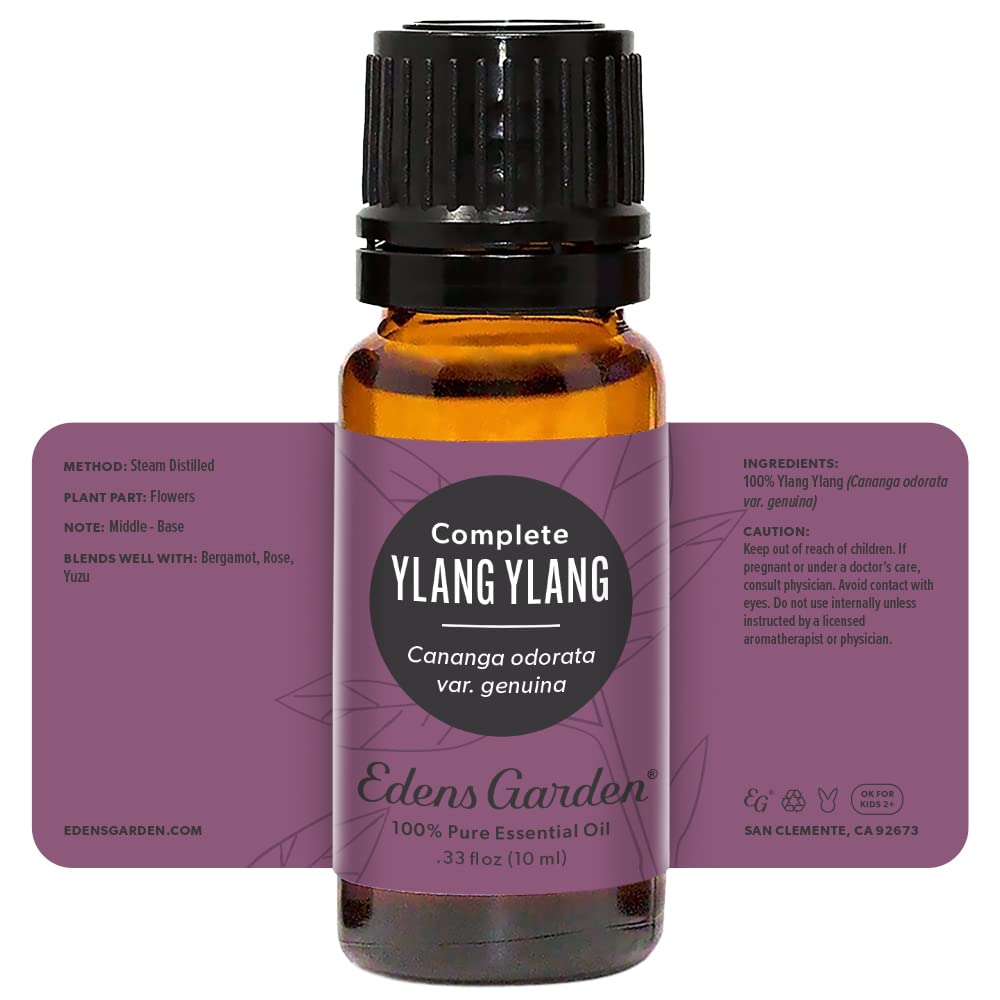 Edens Garden Ylang Ylang Complete Essential Oil – 100% Pure Premium Grade (10 mL) | Aromatherapy & Skincare