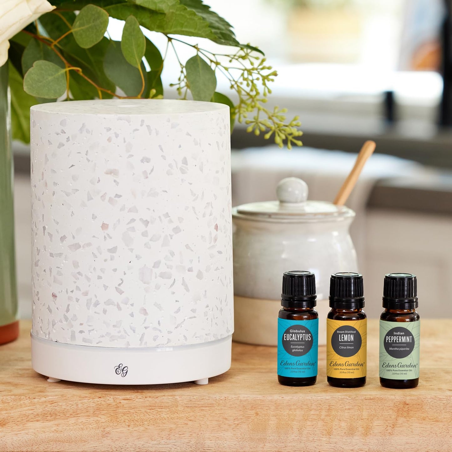 Edens Garden Essential Oils 3 Set – 10 ml Each – 100% Pure Therapeutic Grade – Eucalyptus, Lemon & Peppermint
