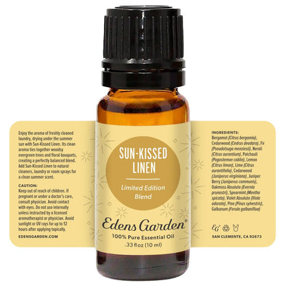 Edens Garden Sun-Kissed Linen Essential Oil Blend - 100% Pure Premium Grade, Undiluted, 10 ml