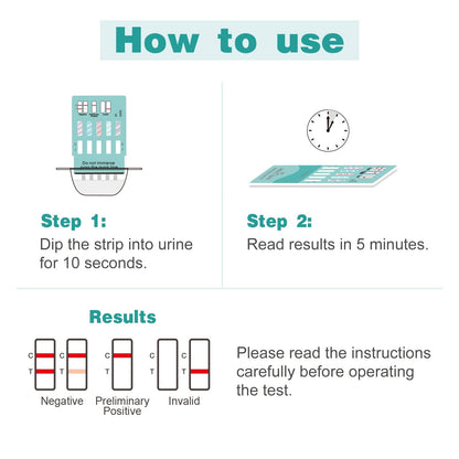 Easy@Home 6-Pack Urine Drug Test Kit – Multi-Drug Screen (AMP, BZO, COC, THC, MET, MOR, BAR, MDMA, PCP, MTD) – Instant Results #EDOAP-3104