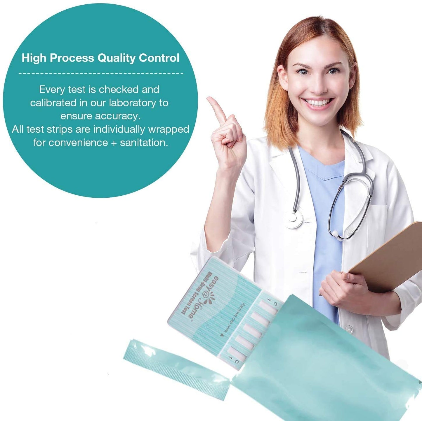 Easy@Home Multi-Drug Screen Test – 5 Pack Urine Drug Tests Kit (BZO/COC/THC/MET/MOR/OXY/BAR/BUP/MTD/TCA) | Instant Marijuana Test #EDOAP-7104