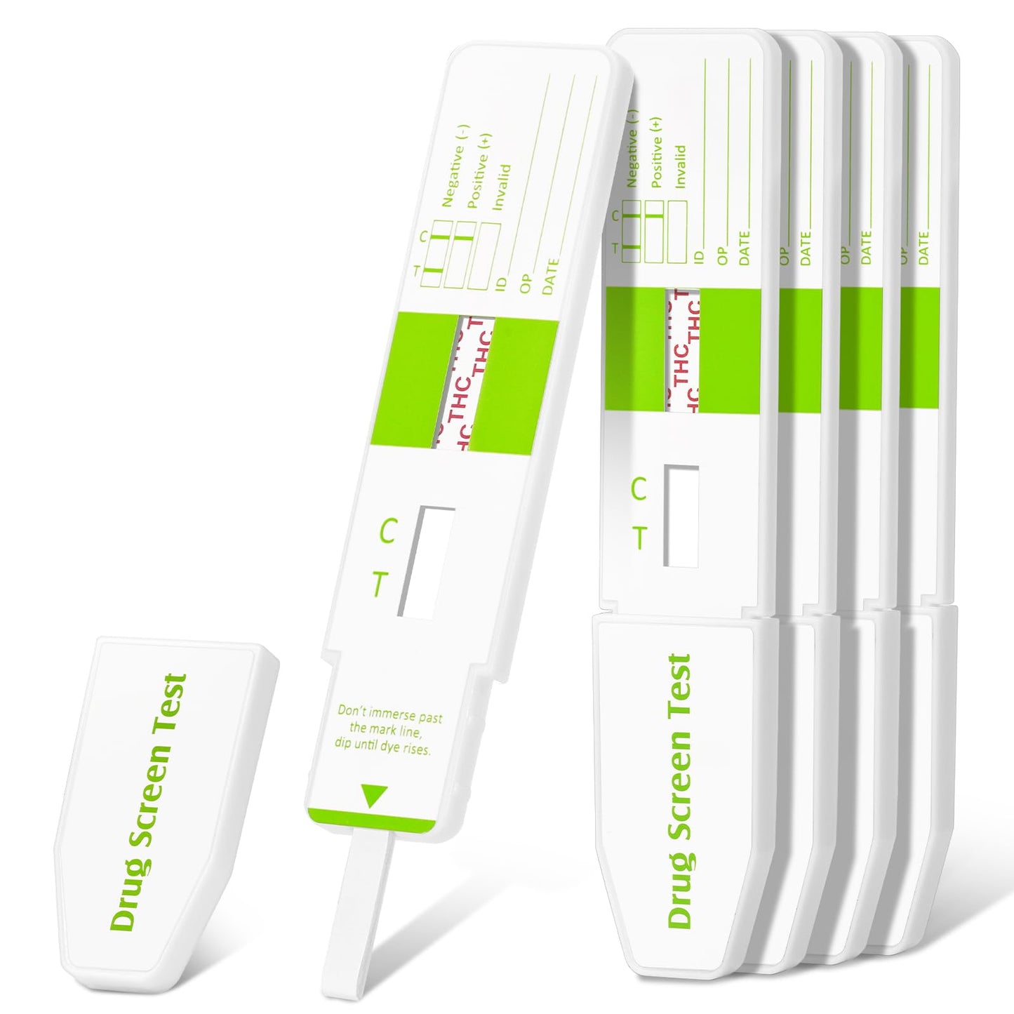 Easy@Home Marijuana Test Dip Card – THC Urine Strip Kit (50 ng/mL) Pack of 12