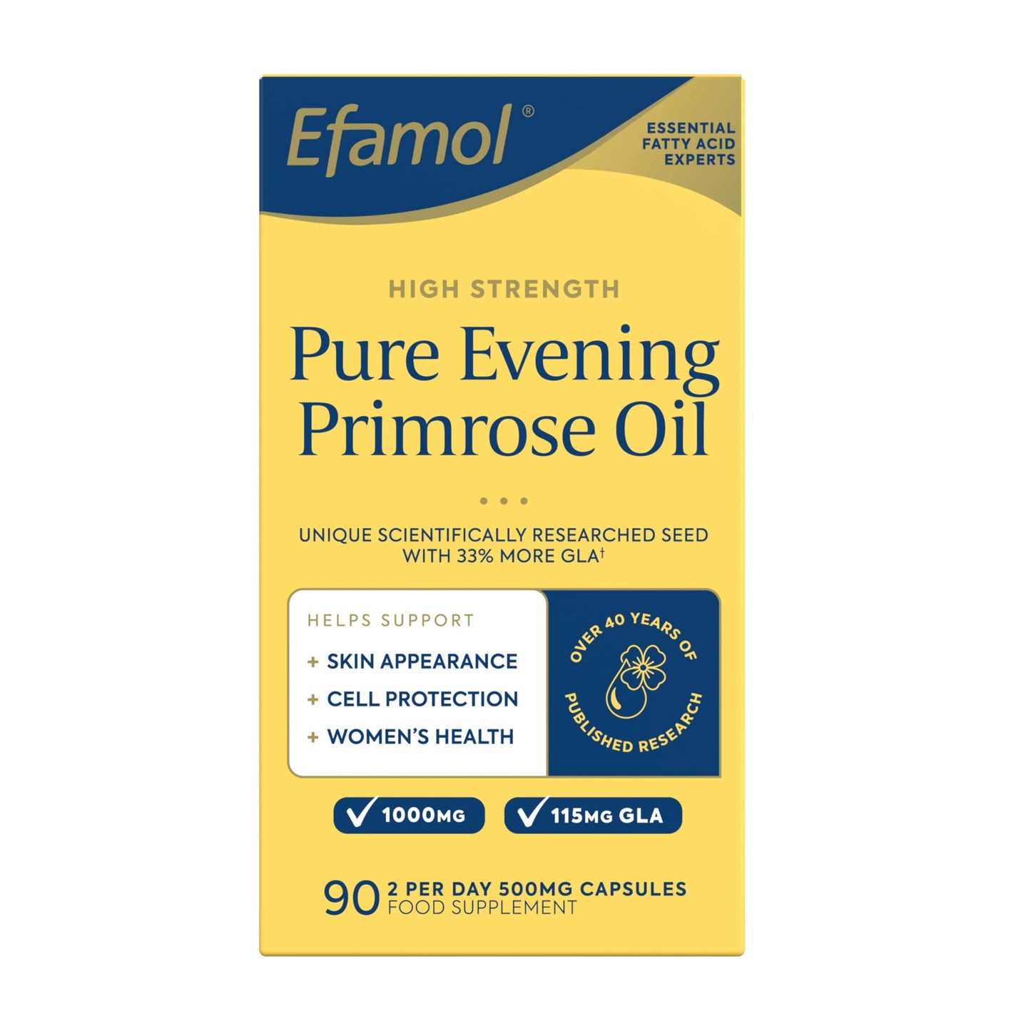 Efamol Evening Primrose Oil 500mg - 90 Capsules