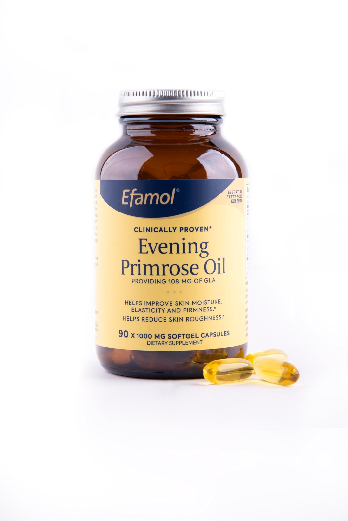 Efamol Evening Primrose Oil 90 Softgels – Skin Moisture, Elasticity & Firmness | 11% GLA