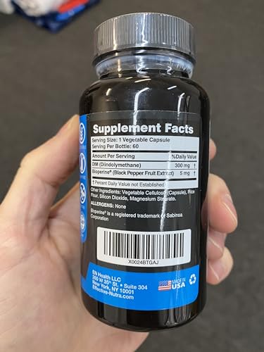Effective Nutra Dim 300mg with BioPerine – Extra Strength Estrogen Blocker for Men & Women | Hormone & Metabolism Support | 4 Month Supply